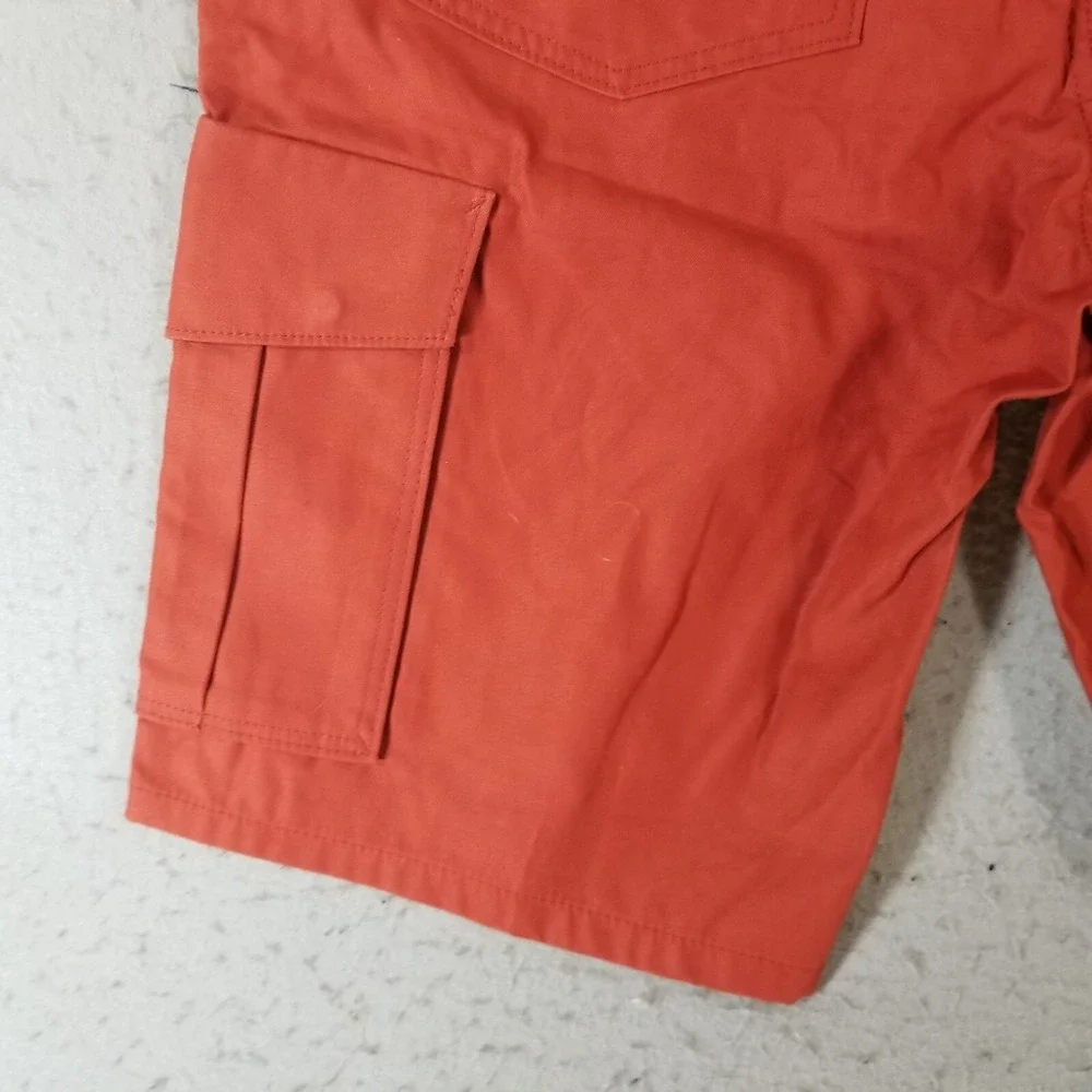 Levi's cargo shorts men's 36 x 13 orange rust heavy duty Urban outdoor Hip-Hop